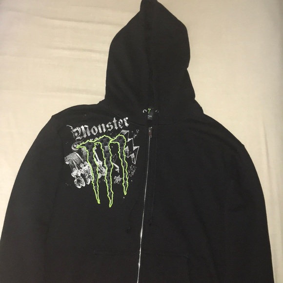 monster energy zip up jacket